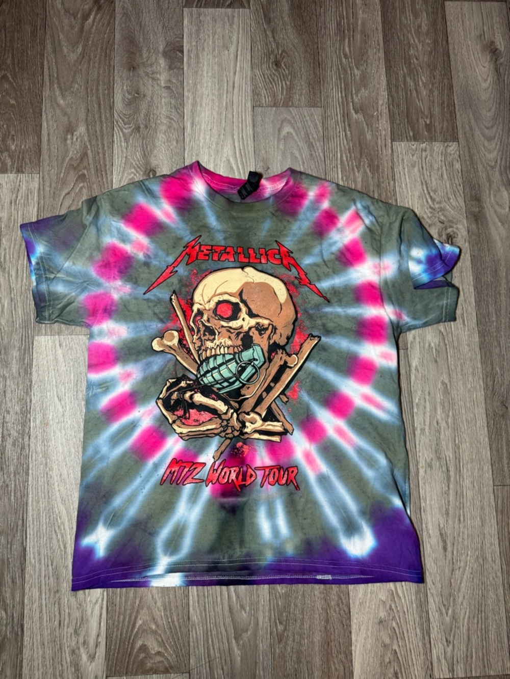 Metallica Tie-Dye M72 World Tour Size Large